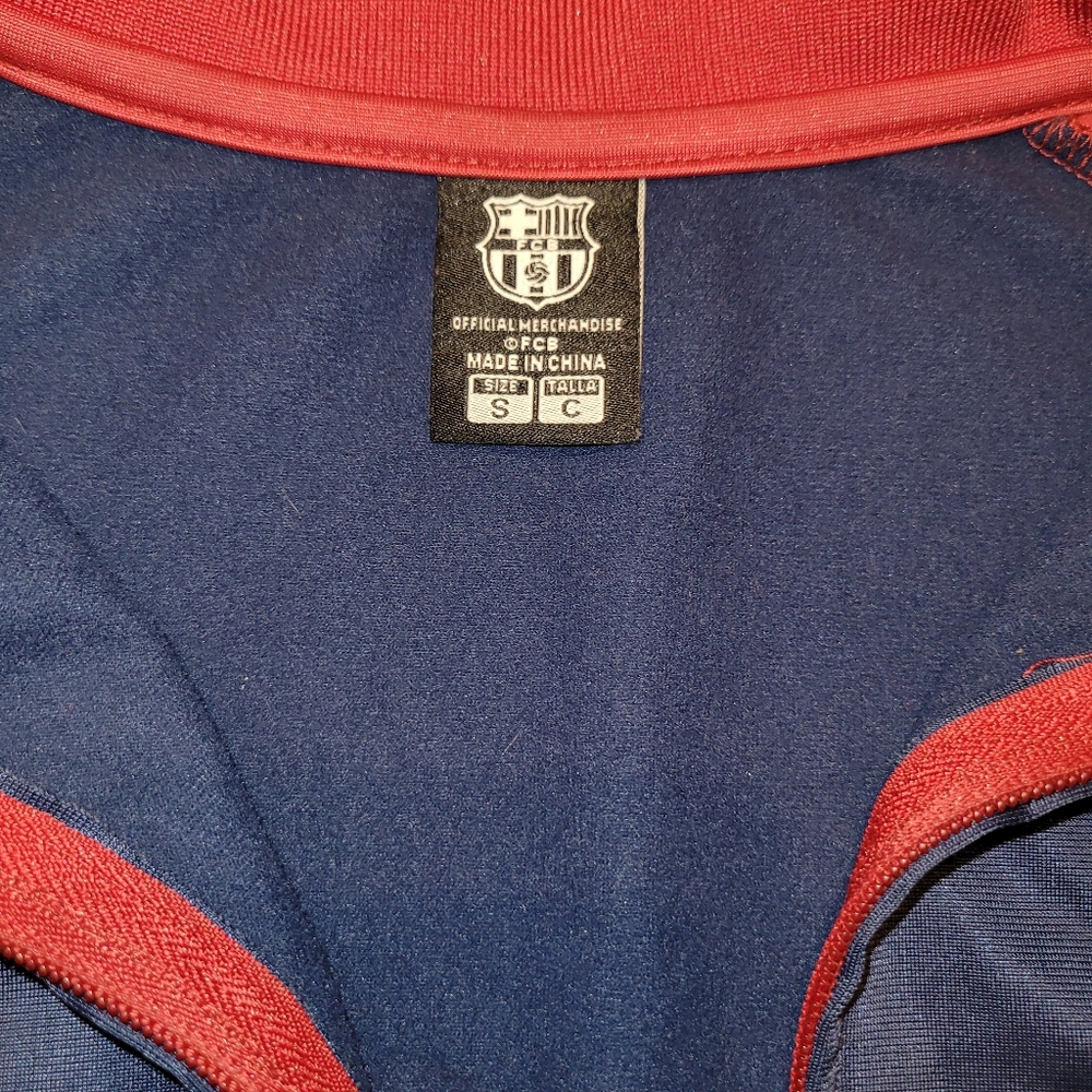 Fc Barcelona Jacket Size Small Euc - image 4